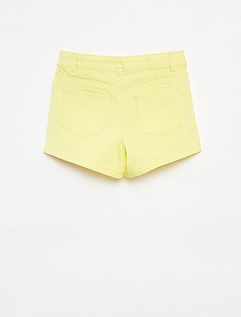 Short van keperstof met verstelbare taille