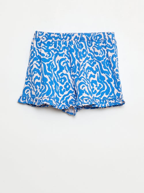 Short van kreukeltricot - Kiabi