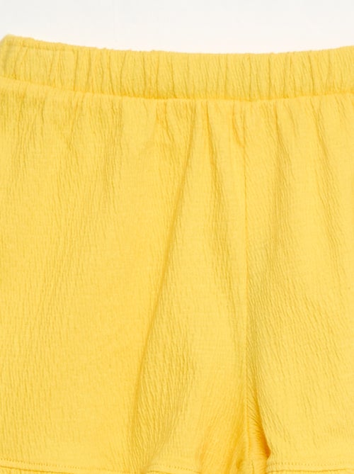 Short van kreukeltricot - Kiabi