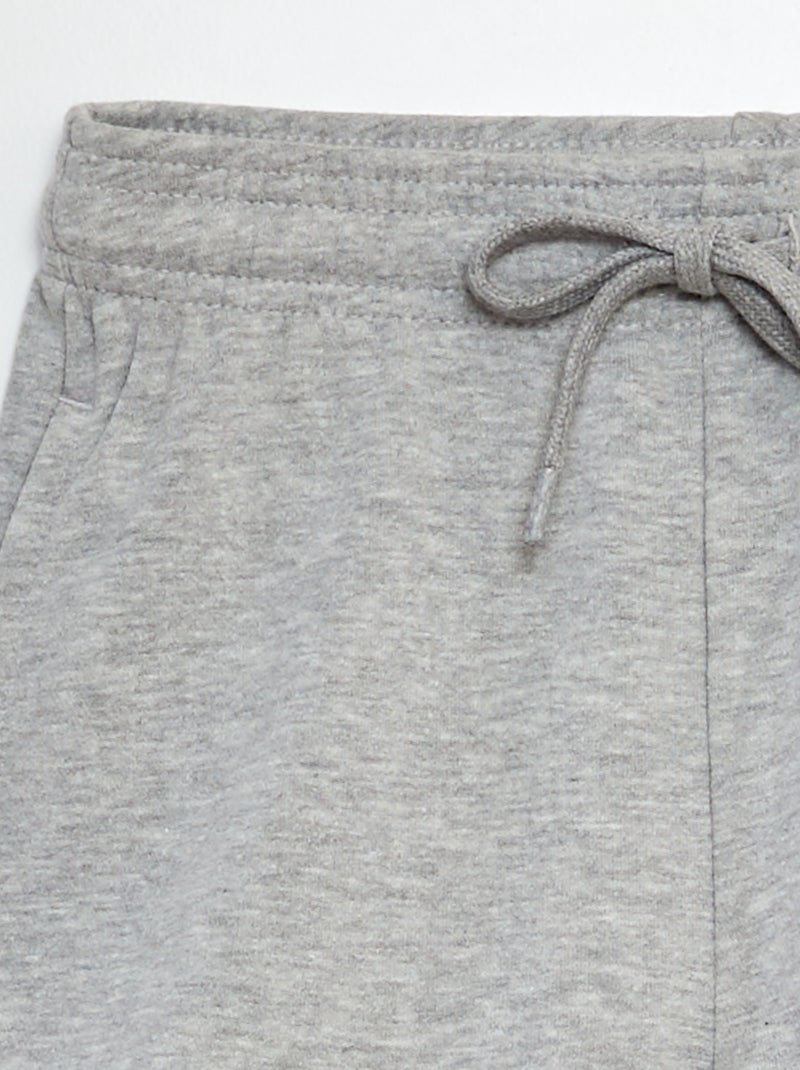 Short van lichte joggingstof GRIJS - Kiabi