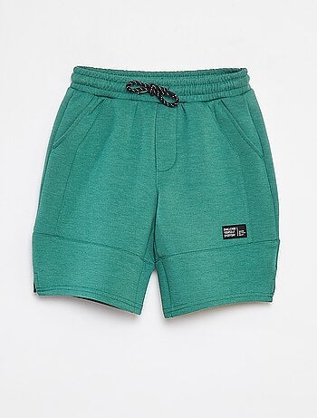 Short van lichte joggingstof in sneakerstijl