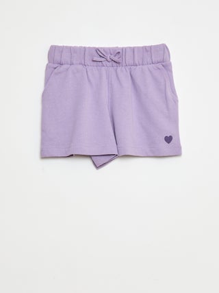 Short van lichte joggingstof