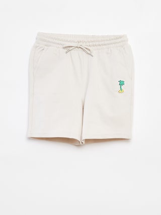 Short van lichte joggingstof