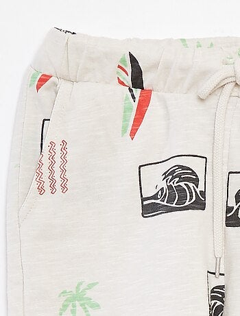 Short van lichte joggingstof