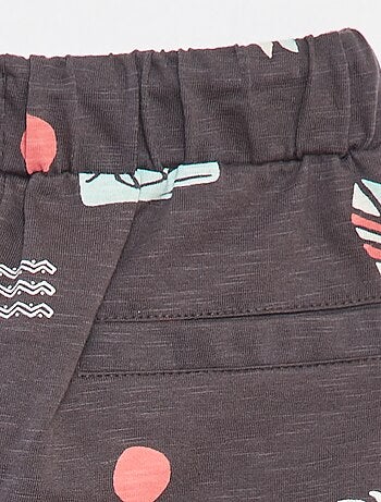 Short van lichte joggingstof