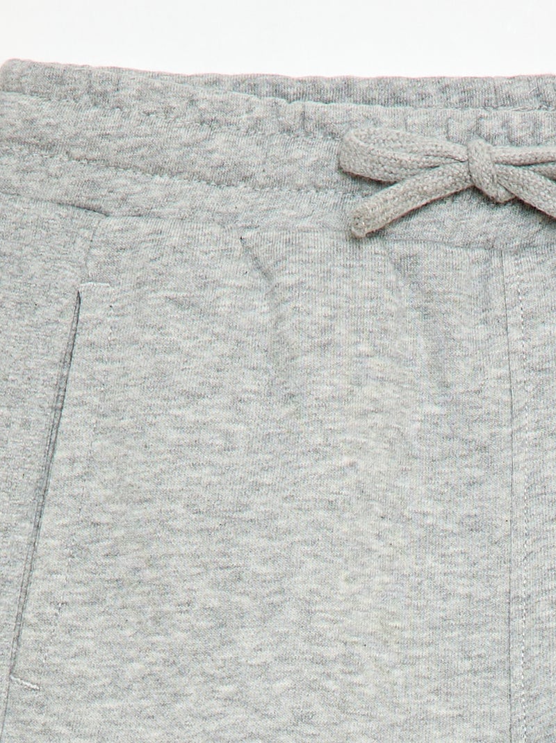 Short van lichte sweatstof Grijs - Kiabi