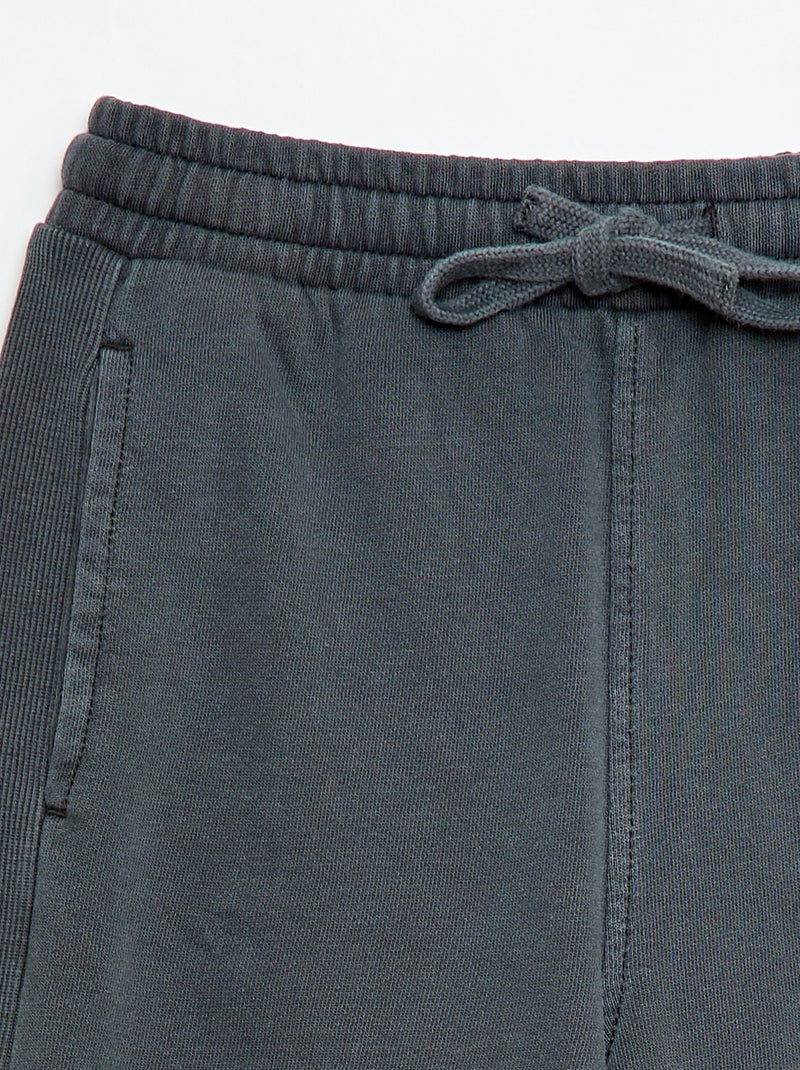 Short van lichte sweatstof Zwart - Kiabi