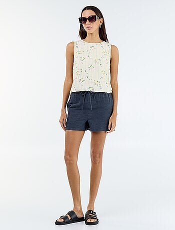 Short van linnenmix