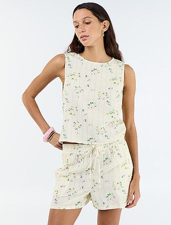 Short van linnenmix