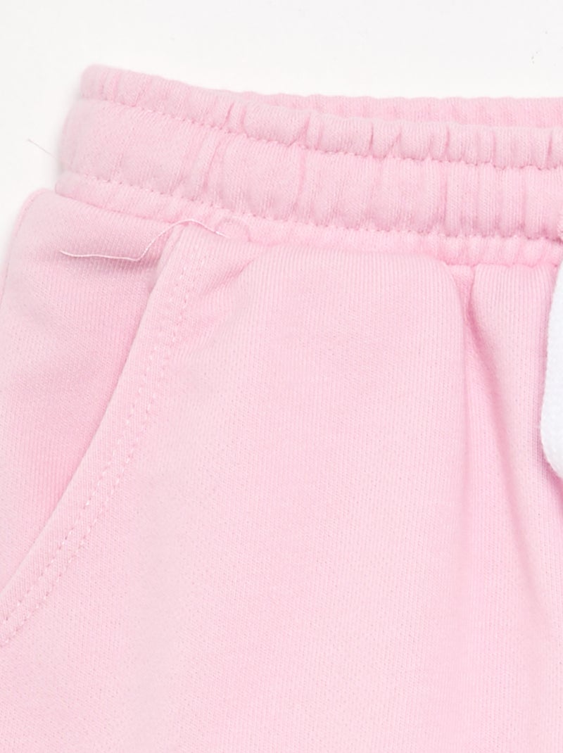 Short van molton met zakken Rose - Kiabi