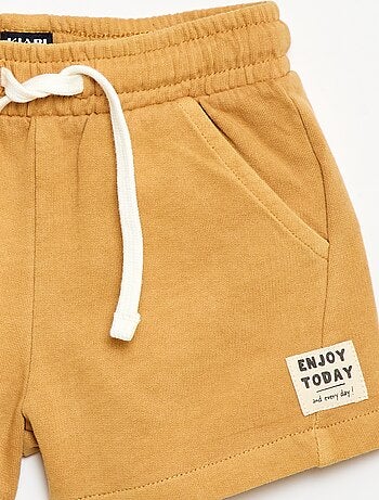 Short van ongeborsteld molton
