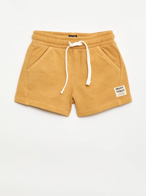 Short van ongeborsteld molton - Kiabi