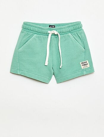 Short van ongeborsteld molton