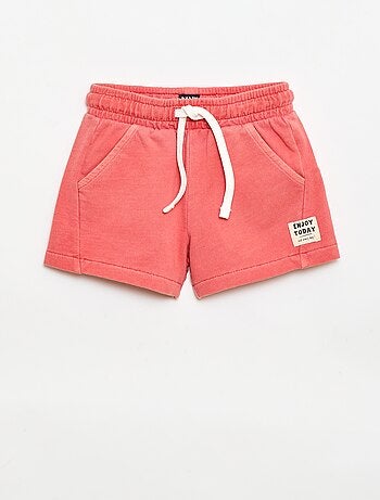 Short van ongeborsteld molton