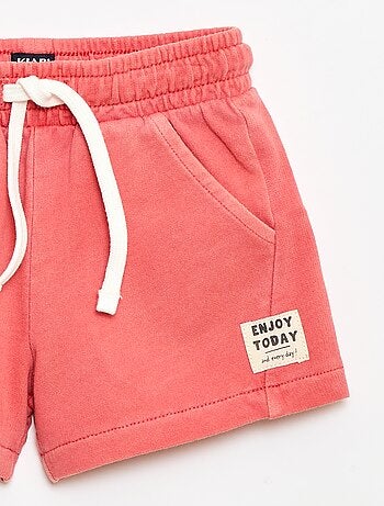 Short van ongeborsteld molton