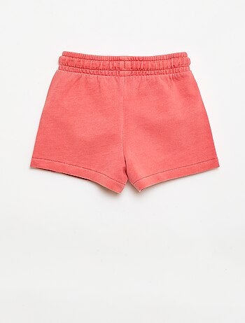 Short van ongeborsteld molton