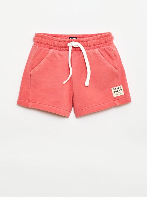 Short van ongeborsteld molton - Kiabi