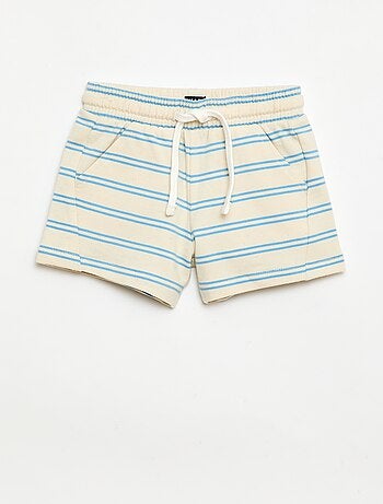 Short van ongeborsteld molton