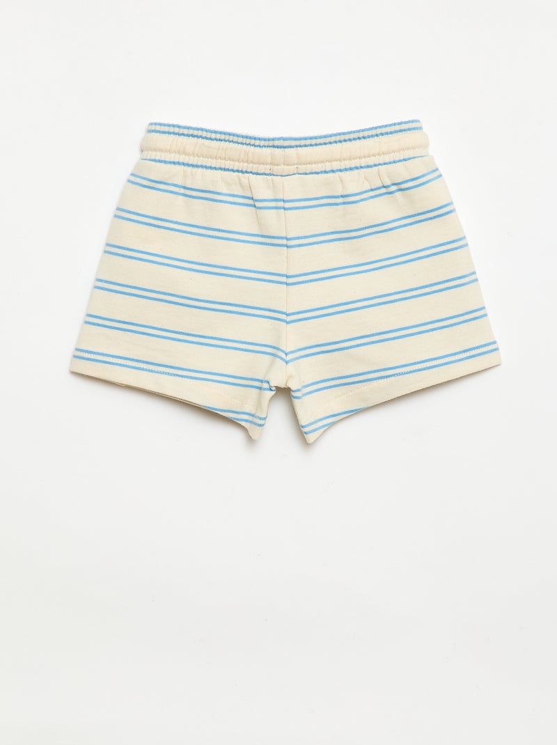 Short van ongeborsteld molton Wit - Kiabi
