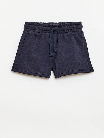Short van ongeborstelde joggingstof