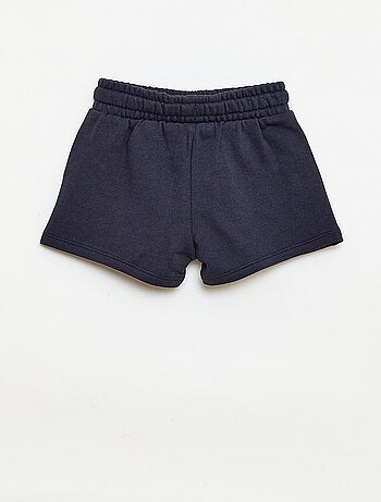 Short van ongeborstelde joggingstof