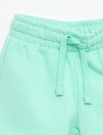 Short van ongeborstelde joggingstof