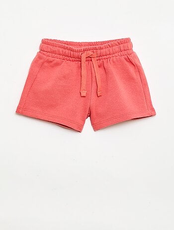 Short van ongeborstelde joggingstof