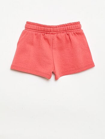 Short van ongeborstelde joggingstof
