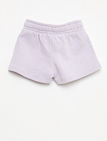 Short van ongeborstelde joggingstof