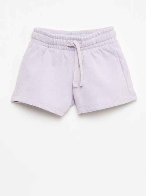 Short van ongeborstelde joggingstof - Kiabi