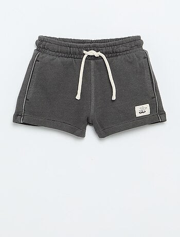 Short van ongeruwde molton