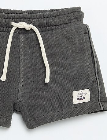 Short van ongeruwde molton
