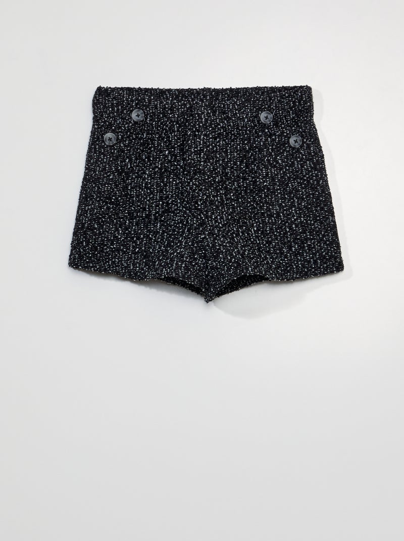 Short van tweedstof GRIJS - Kiabi