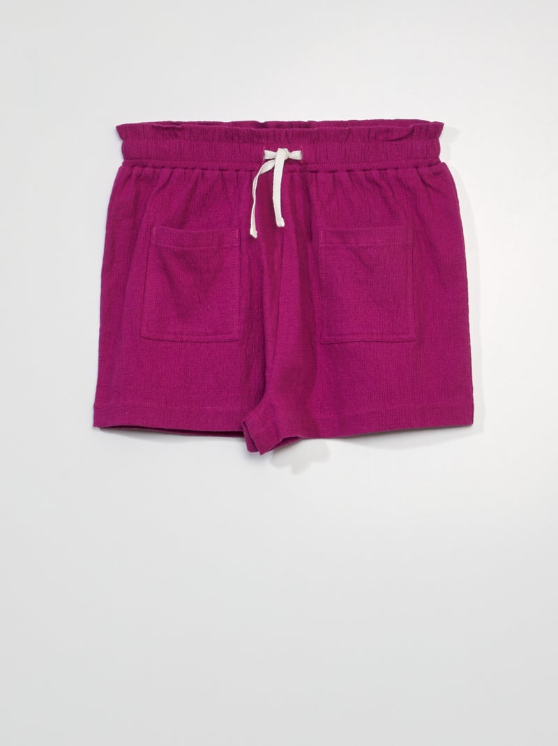Short van wafelstof ROSE - Kiabi