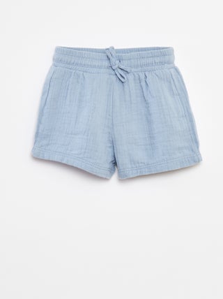 Short van zachte, luchtige katoen