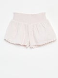 Short van zachte, luchtige katoen met borduursel ROSE - Kiabi