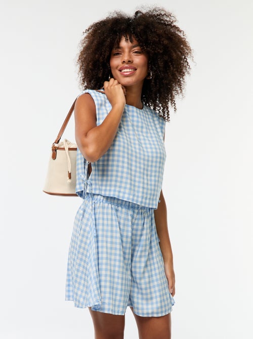 Short vichy léger - Kiabi