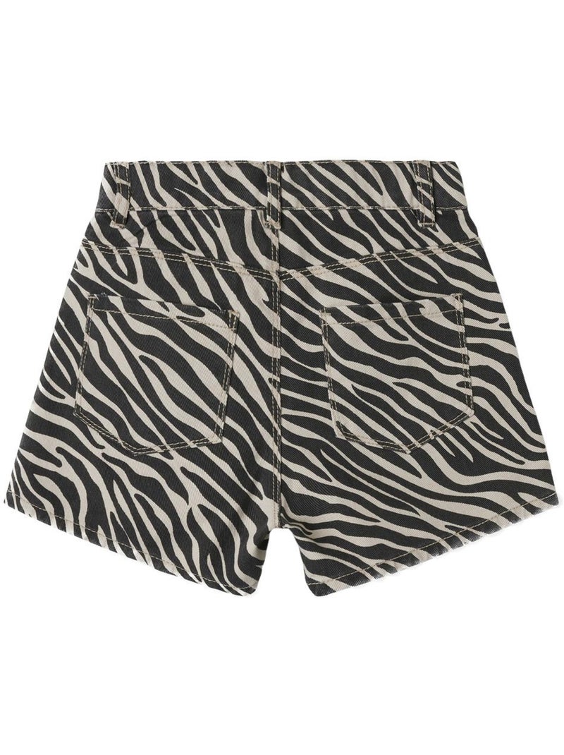 Short Zèbre Fille Name it Frose Noir - Kiabi