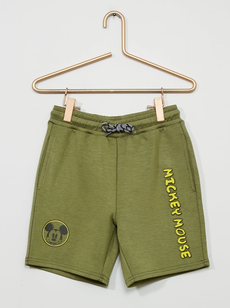 Shortje van tricot 'Mickey' 'Disney' KAKI - Kiabi