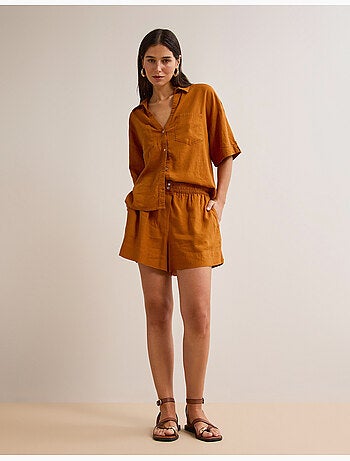 Shorts en lin, mo fashion