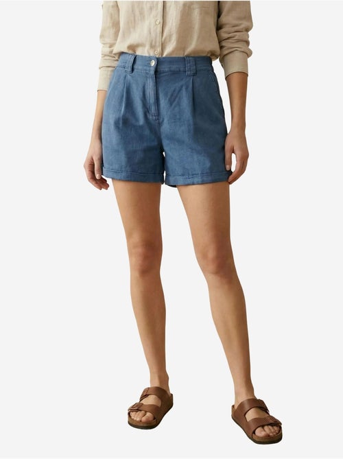 Shorts met hoge taille en wijde pijpen, getailleerde pasvorm my fashion - Kiabi Shorts met hoge taille en wijde pijpen, getailleerde pasvorm my fashion - Kiabi