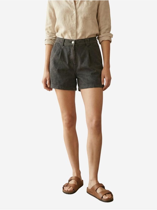Shorts met hoge taille en wijde pijpen, getailleerde pasvorm my fashion - Kiabi Shorts met hoge taille en wijde pijpen, getailleerde pasvorm my fashion - Kiabi