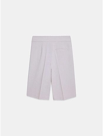 Shorts met hoge taille, wijde pijp en riem dilvin