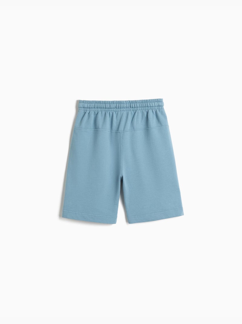 Shorts terry, mo fashion Bleu - Kiabi