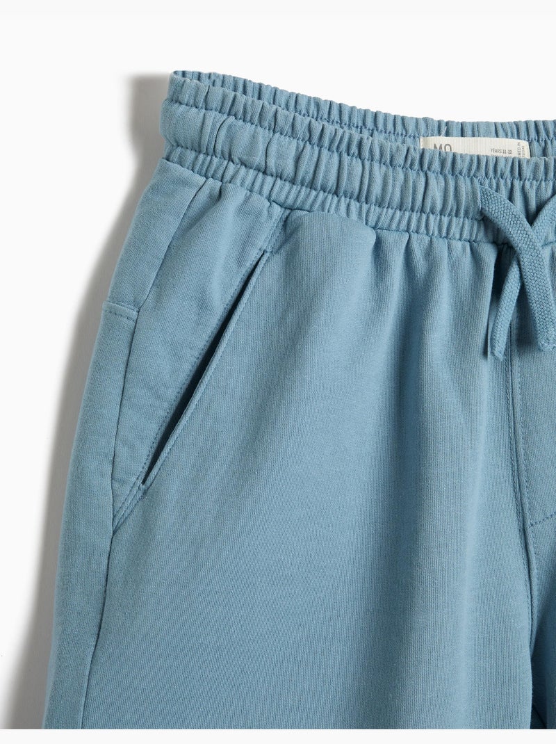 Shorts terry, mo fashion Bleu - Kiabi