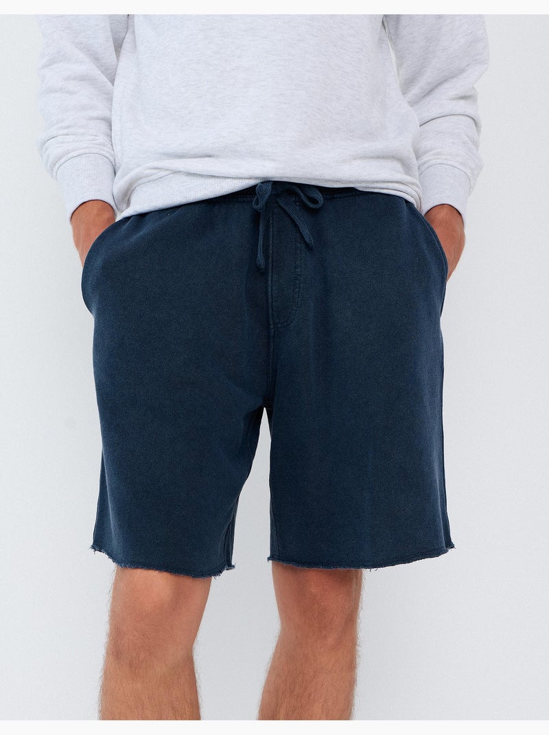 Shorts terry, mo fashion Bleu - Kiabi