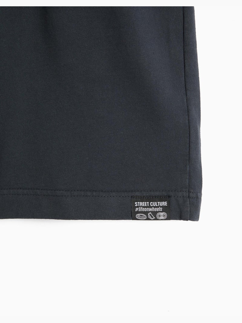 Shorts terry, mo fashion Gris - Kiabi