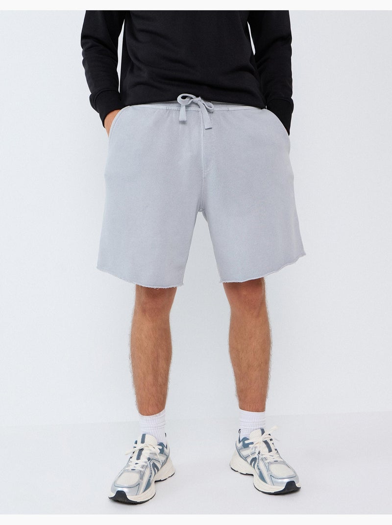 Shorts terry, mo fashion Gris - Kiabi