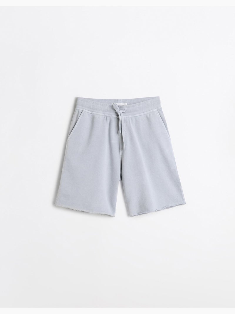 Shorts terry, mo fashion Gris - Kiabi