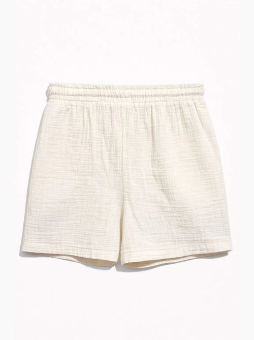 Shorts texturés à taille haute et jambe large mixray - Kiabi Shorts texturés à taille haute et jambe large mixray - Kiabi